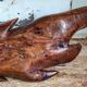 Antique XXL carved solid wood leaf cutter
