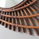 Vintage rattan mirror 'ortf'