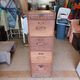 Antique trade furniture - oak filing cabinet - 1930s/40s