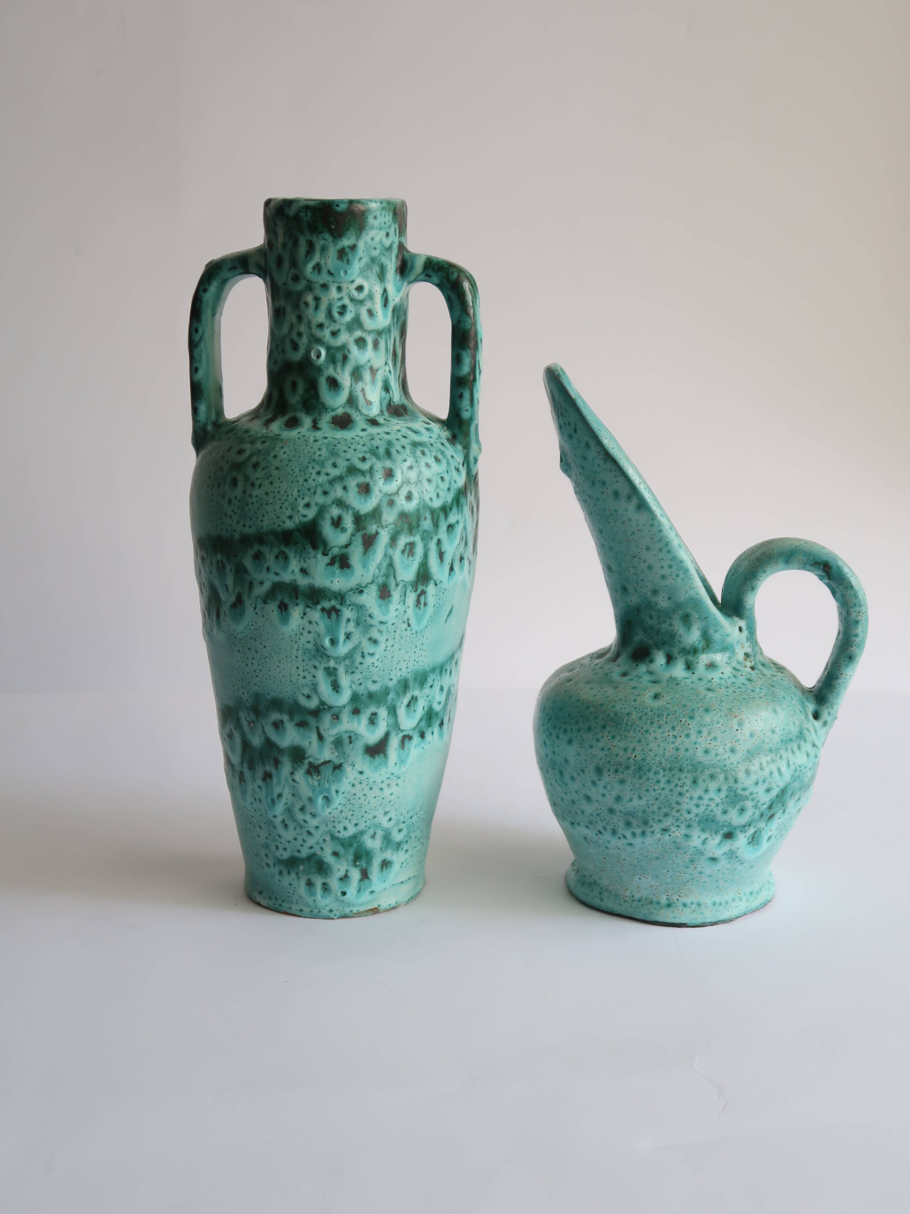 Pair of blue fat lava ceramics 60