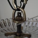 Napoleon III chandelier with crystal pendants, signed Portieux 19th century