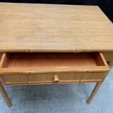 Desk and its vintage bamboo chair