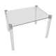 Vintage side coffee table smoked glass and plexi