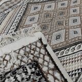 Hand-woven margoum rug in natural wool