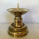 Old brass candle pique