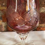 2 Verres en cristal de bohème