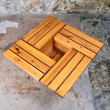 Pine coffee table with storage