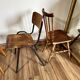 Set of 4 mismatched chairs