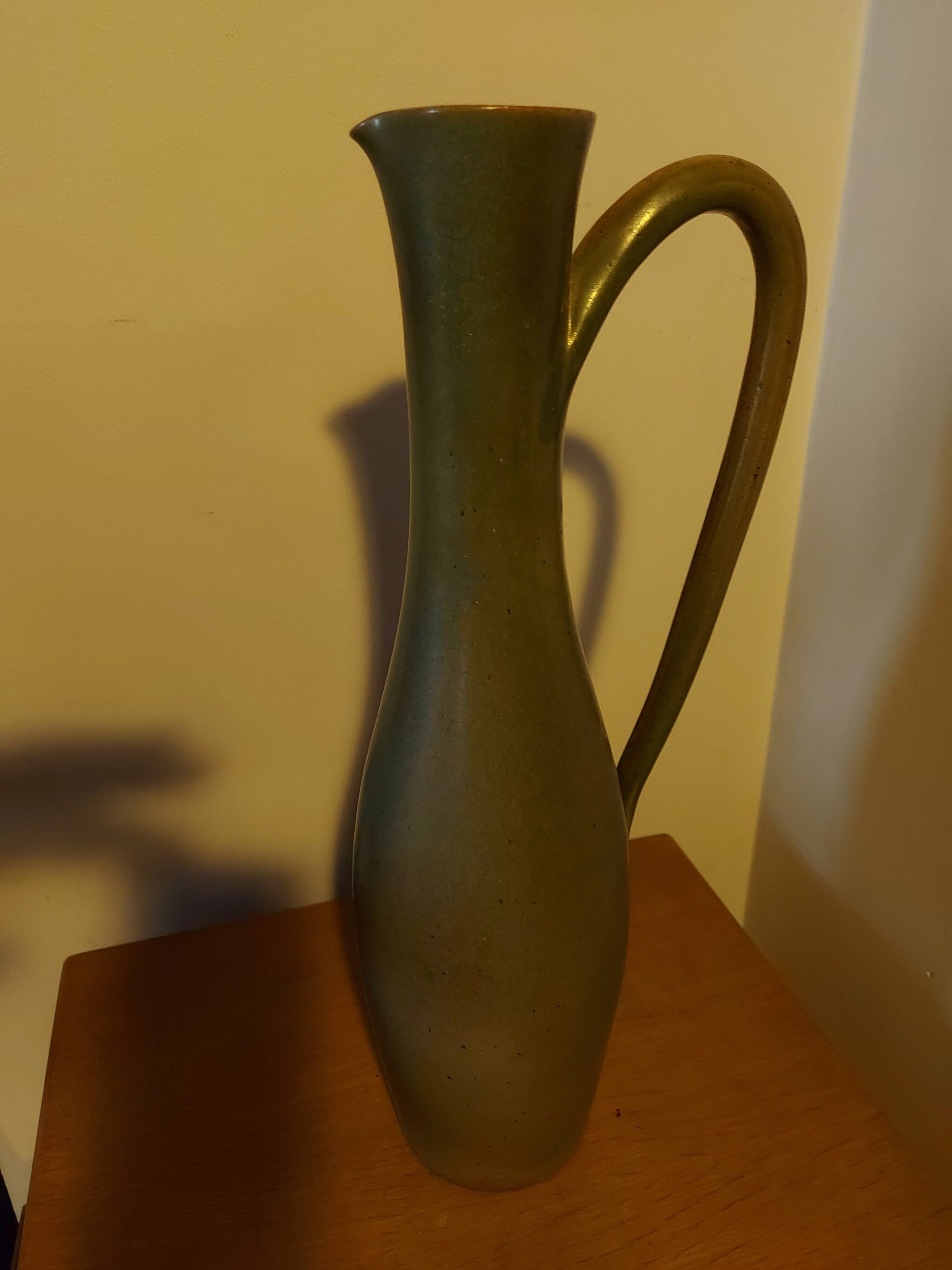 Large vase enamelled vase design Roger Jacques (40 cm )