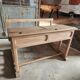 Bureau d'écolier double chêne massif 1900