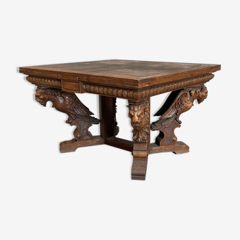 Table ancienne Henri II gargouille gothique