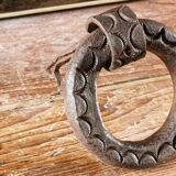 Antique wrought iron door knocker