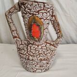 Cracked ceramic vase from the 70s