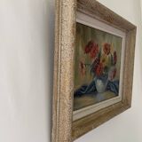 Old painting bouquet of flowers