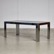 Chrome and Smoked Glass Coffee Table, 1970s