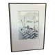 Small signed watercolor marine painting