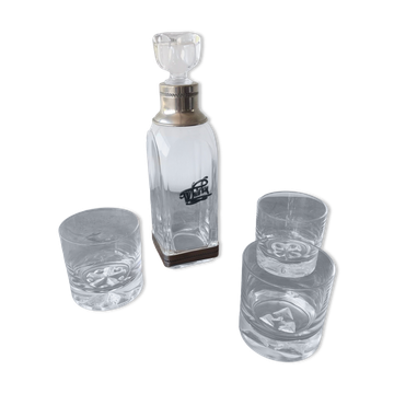 Carafe à whisky et ses 3 verres