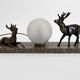 Veilleuse Art Déco aux cerfs – vers 1930