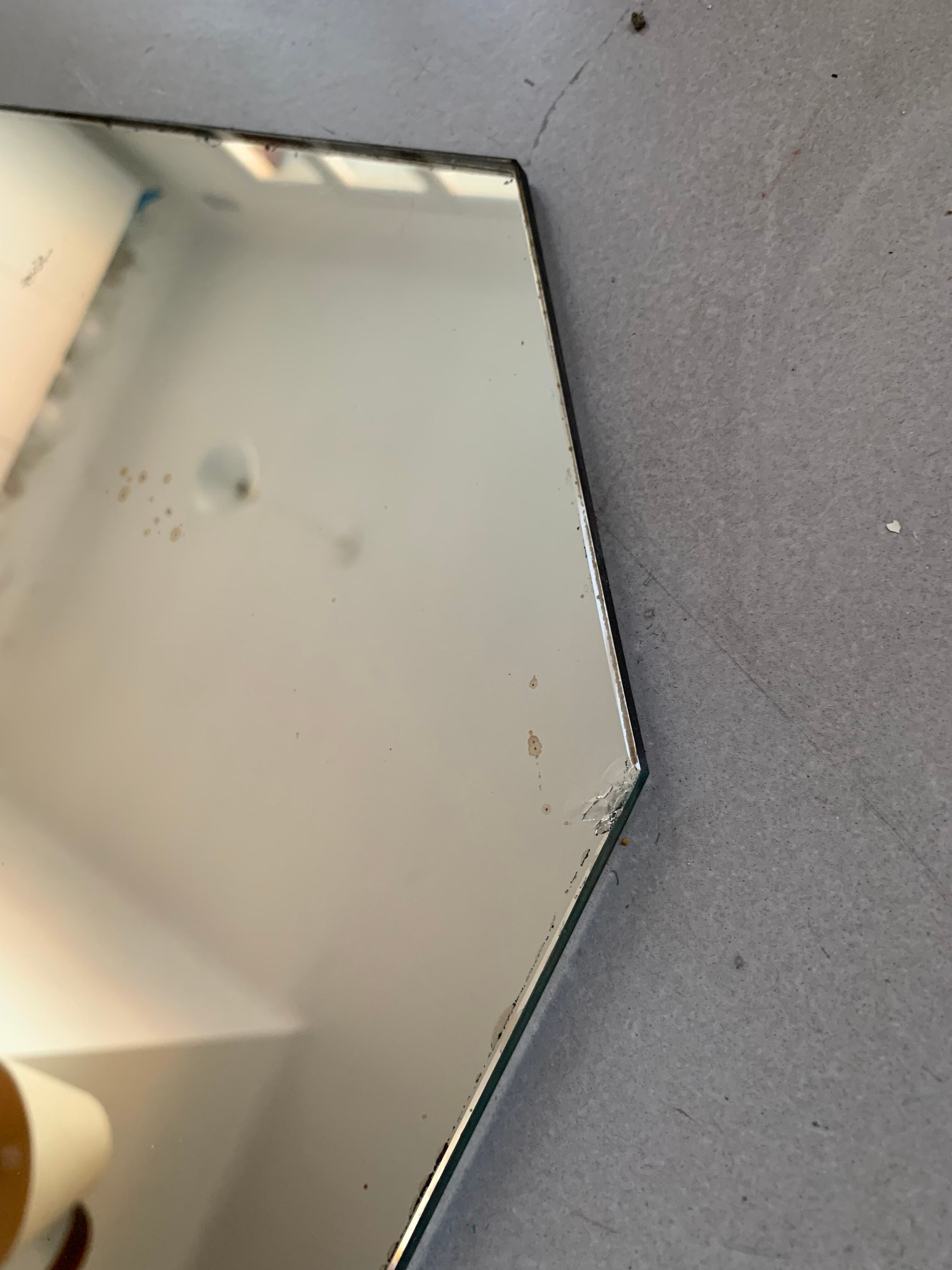 Antique mirror stitched 60x90cm