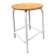 Vintage industrial stackable stool in wood and metal