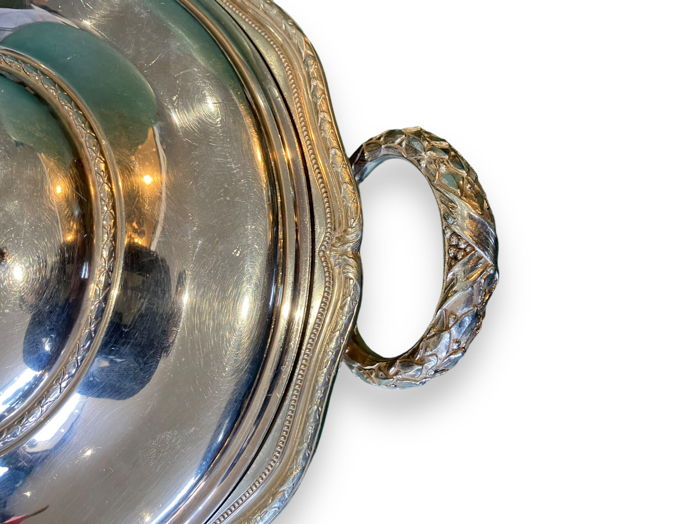 Solid silver vegetable tree Louis XVI style