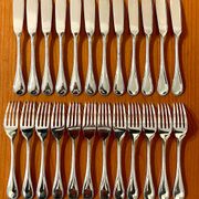 Christofle Perles 12-piece fish cutlery set, excellent condition