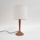 Vintage small bamboo table light, 1960's