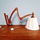 Scandinavian wall lamp scissors in teak, 1960s.