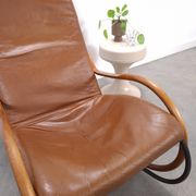Leren Nonna fauteuil à bascule Paul Tuttle, Strässle, fauteuil à bascule