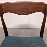 Set of 6 Danish teak chairs from the 60s/70s