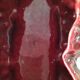 Cache-pot triptyque De Bruyn Fives Lille rouge n°4709