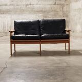 Model Capella teak sofa by Illum Wikkelsø for Niels Eilersen, 1960s