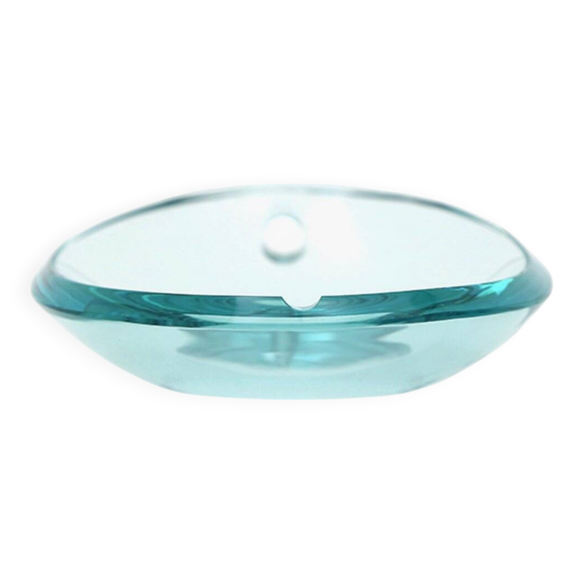 Oval crystal ashtray, 1960s