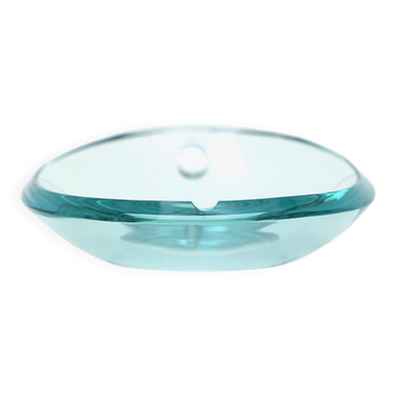 Oval crystal ashtray, 1960s