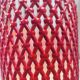 Pair of vintage plant pots SYLA – Made in France – Red and burgundy