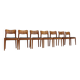 Vintage Danish dining chairs by Niels Koefoed 1960s teak set of 7
