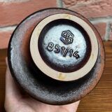 Steuler ceramic vase model 851/14 - brown mid-century modern design by Heiner Balzar