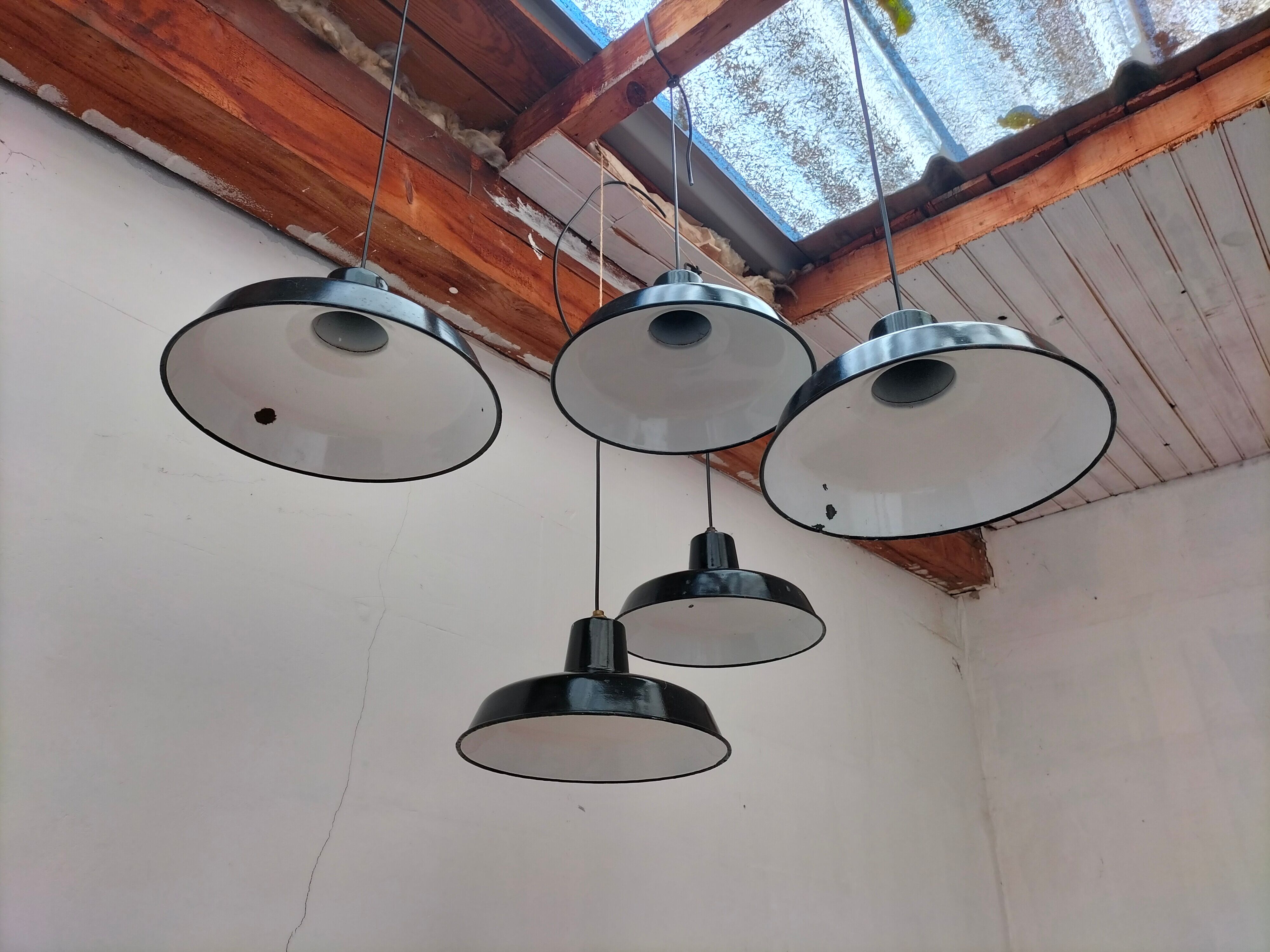 Set of 5 hanging lamps