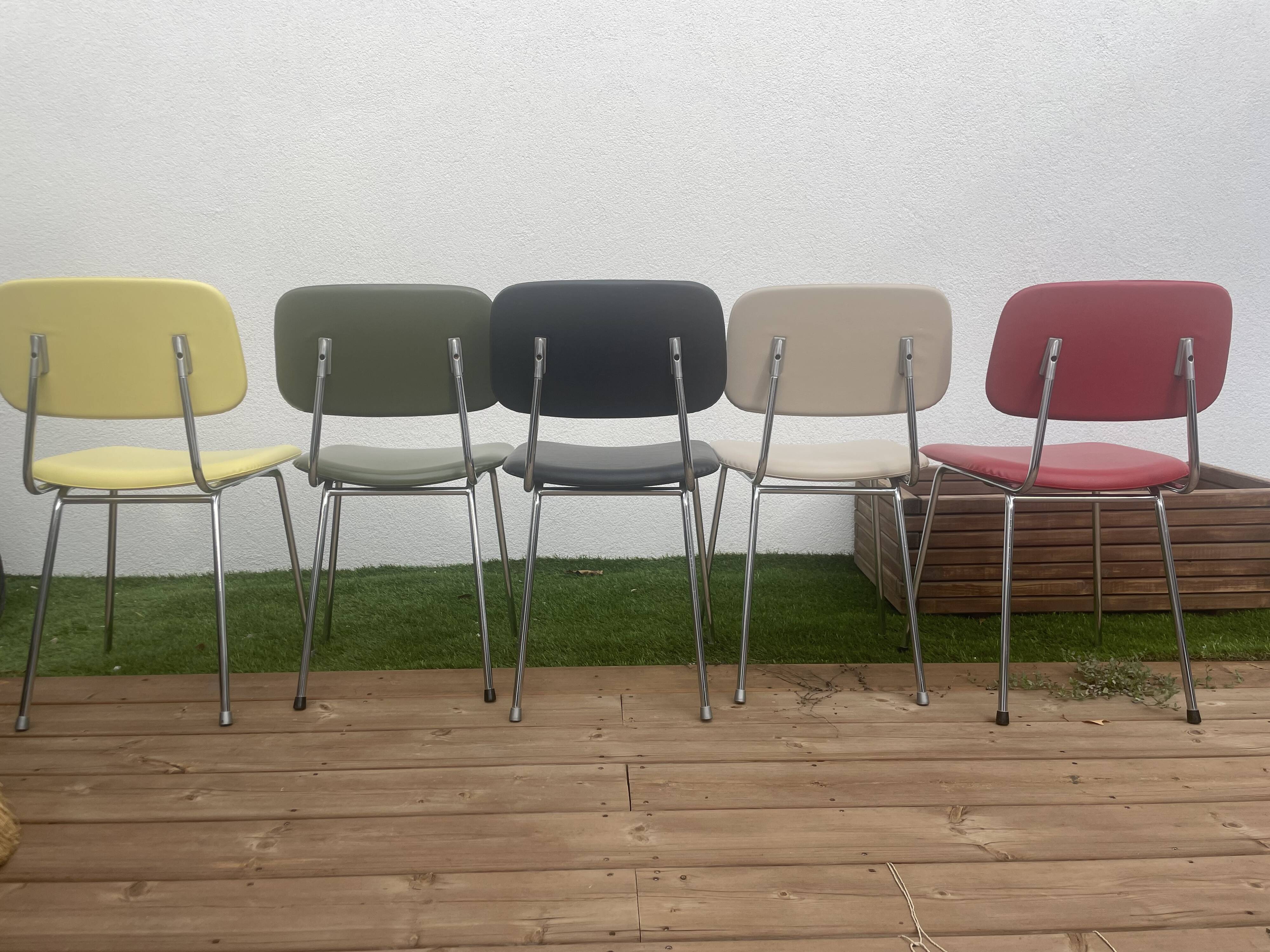 Series of 5 Carolina Prefacto Airborne design chairs