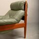 Lounge Chair in the manner Sergio Rodrigues and Jean Gillon, Oak / Leather