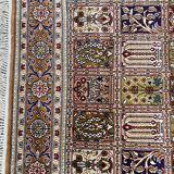 Vintage turkish silk carpet 92x157 cm