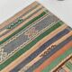 Kilim Vintage Anatolien, Rayures Tribales et Motifs Géométriques Pastel