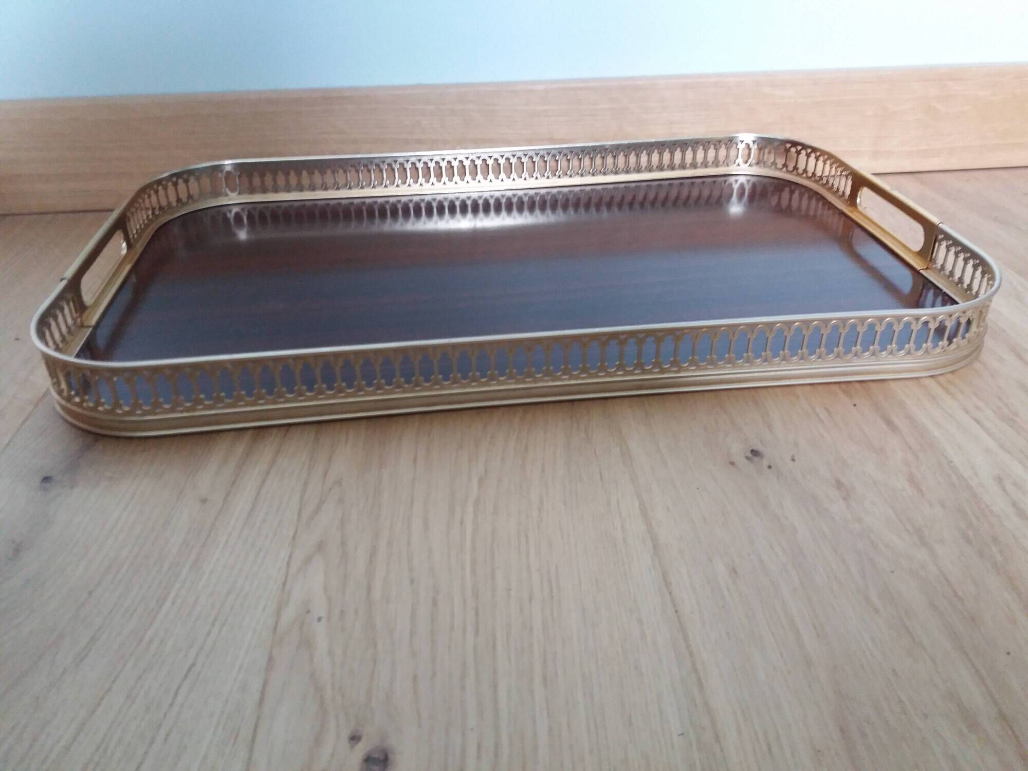 MB Italy openwork metal rim tray