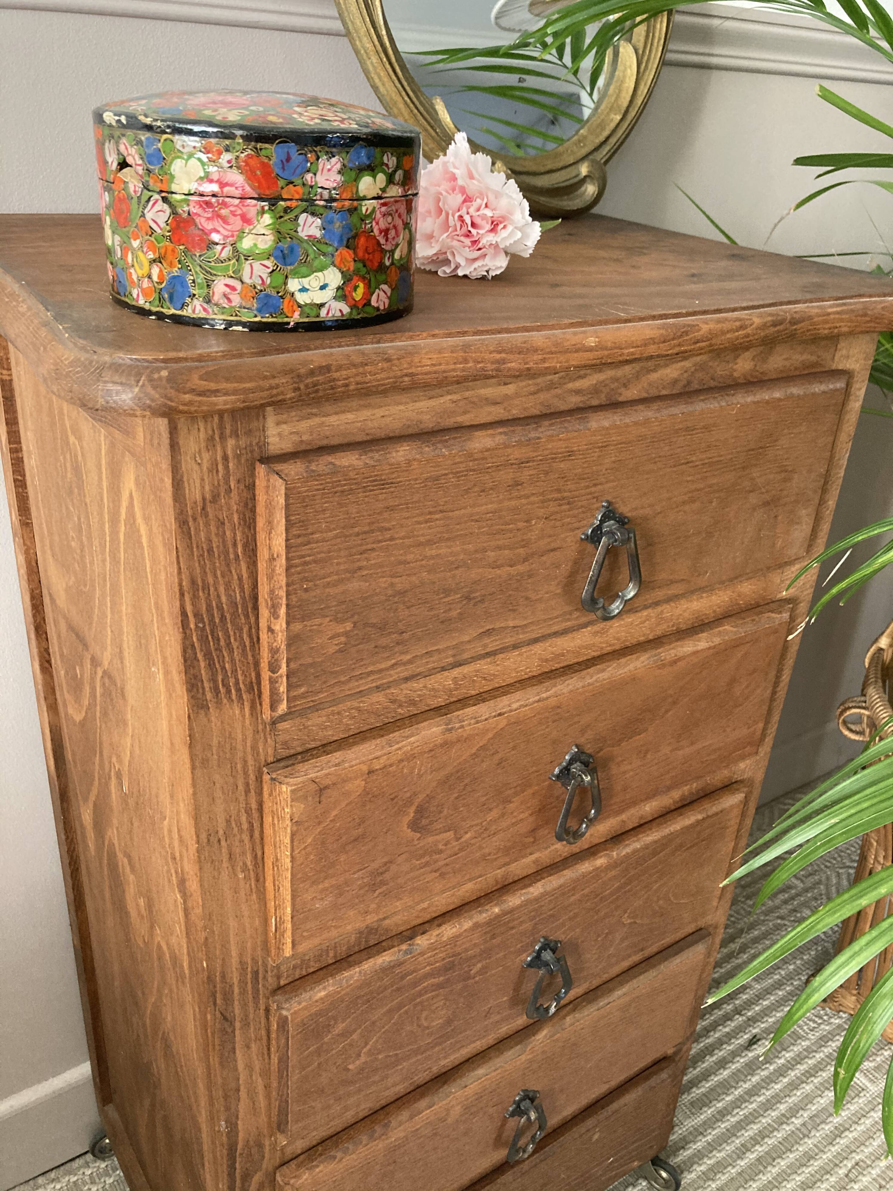 Vintage dresser dresser on wheels