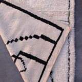 White Marmoucha Moroccan rug - 200 x 148 cm