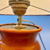 AK-Keramik: Lampe de table orange à partir d'un vase en céramique Mid Century
