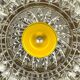 Suspension italienne jaune du milieu du siècle, années 1960