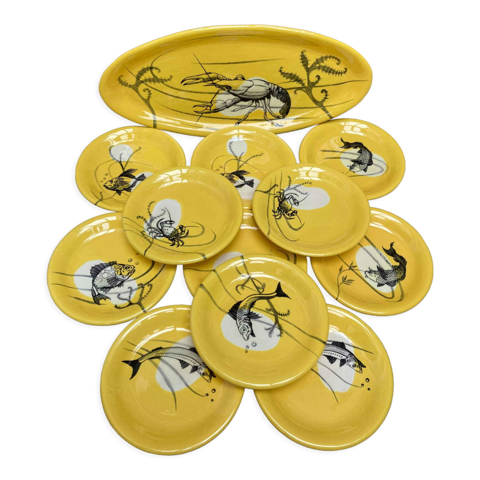 12-piece fish set from Manufacture Sainte Radegonde