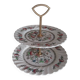 Vintage two-tier serving dish made in England by Myott.