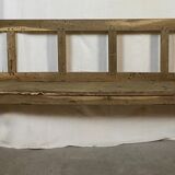 Campaign bench with backrest